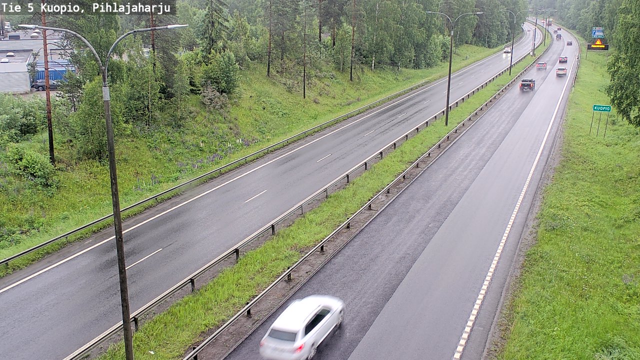 Weather Camera Image Väg 5 Kuopio, Pihlajaharju, Kuopio, Pohjois-Savo