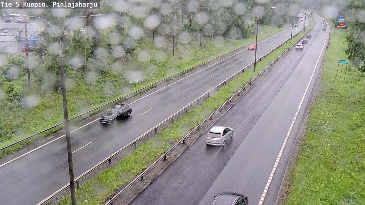 Weather Camera Image Väg 5 Kuopio, Pihlajaharju, Kuopio, Pohjois-Savo