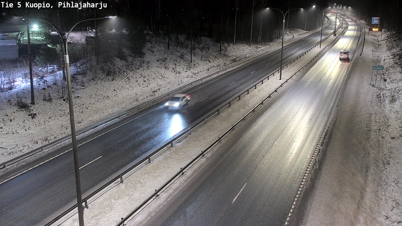 Weather Camera Image Road 5 Kuopio, Pihlajaharju, Kuopio, Pohjois-Savo
