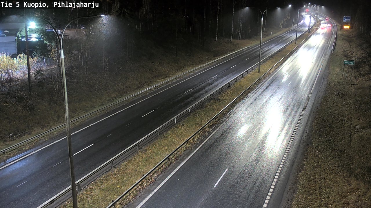 Weather Camera Image Road 5 Kuopio, Pihlajaharju, Kuopio, Pohjois-Savo