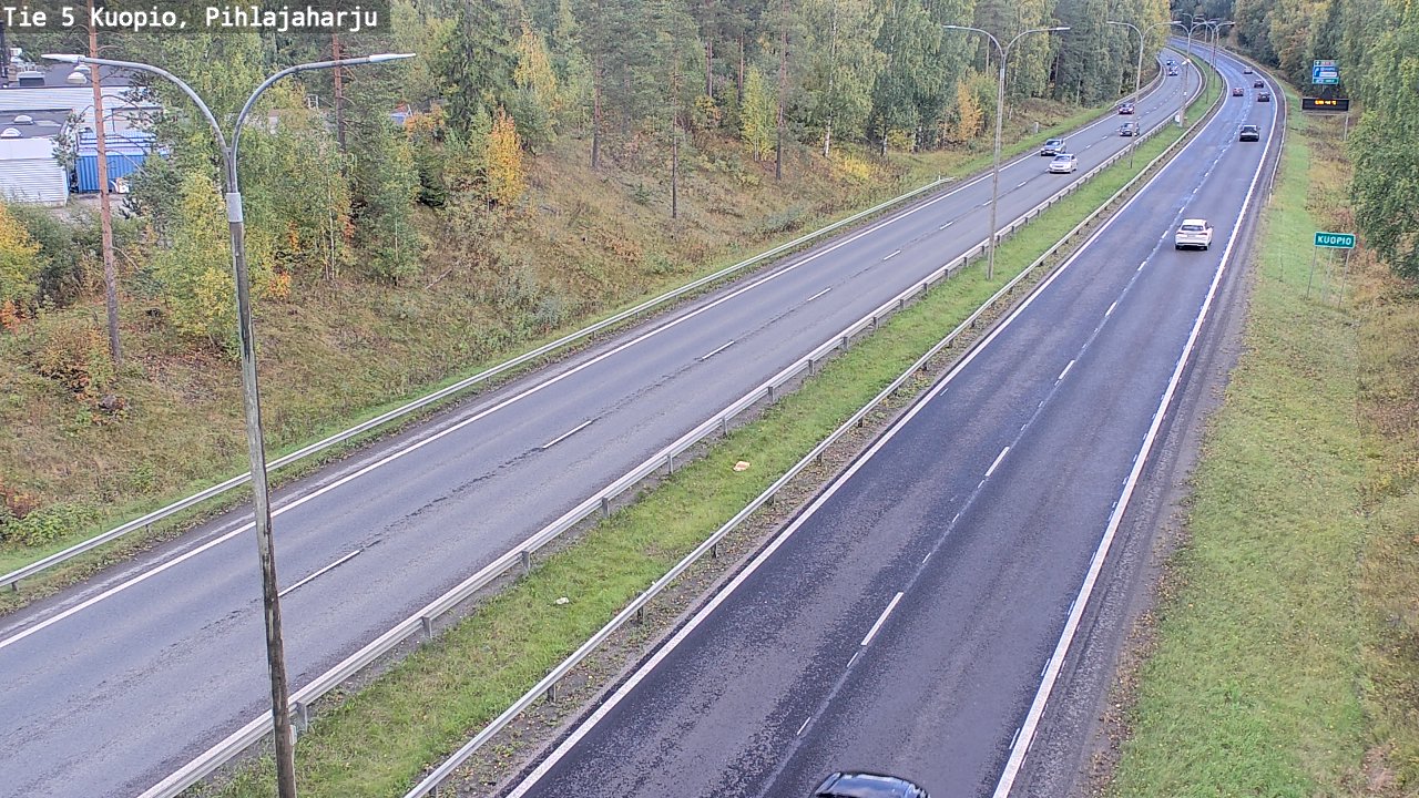 Weather Camera Image Road 5 Kuopio, Pihlajaharju, Kuopio, Pohjois-Savo