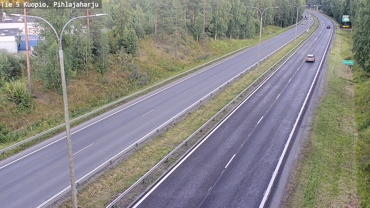 Kelikamerat Kuva Tie 5 Kuopio, Pihlajaharju, Kuopio, Pohjois-Savo