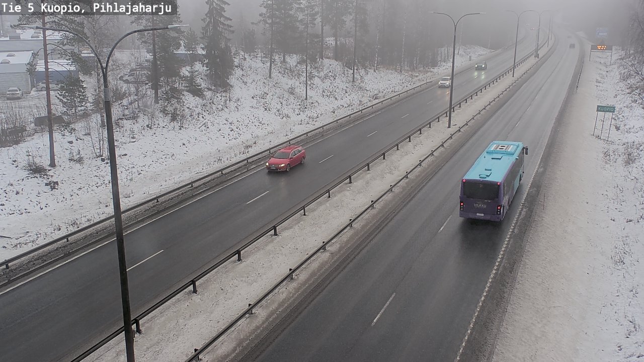 Weather Camera Image Road 5 Kuopio, Pihlajaharju, Kuopio, Pohjois-Savo