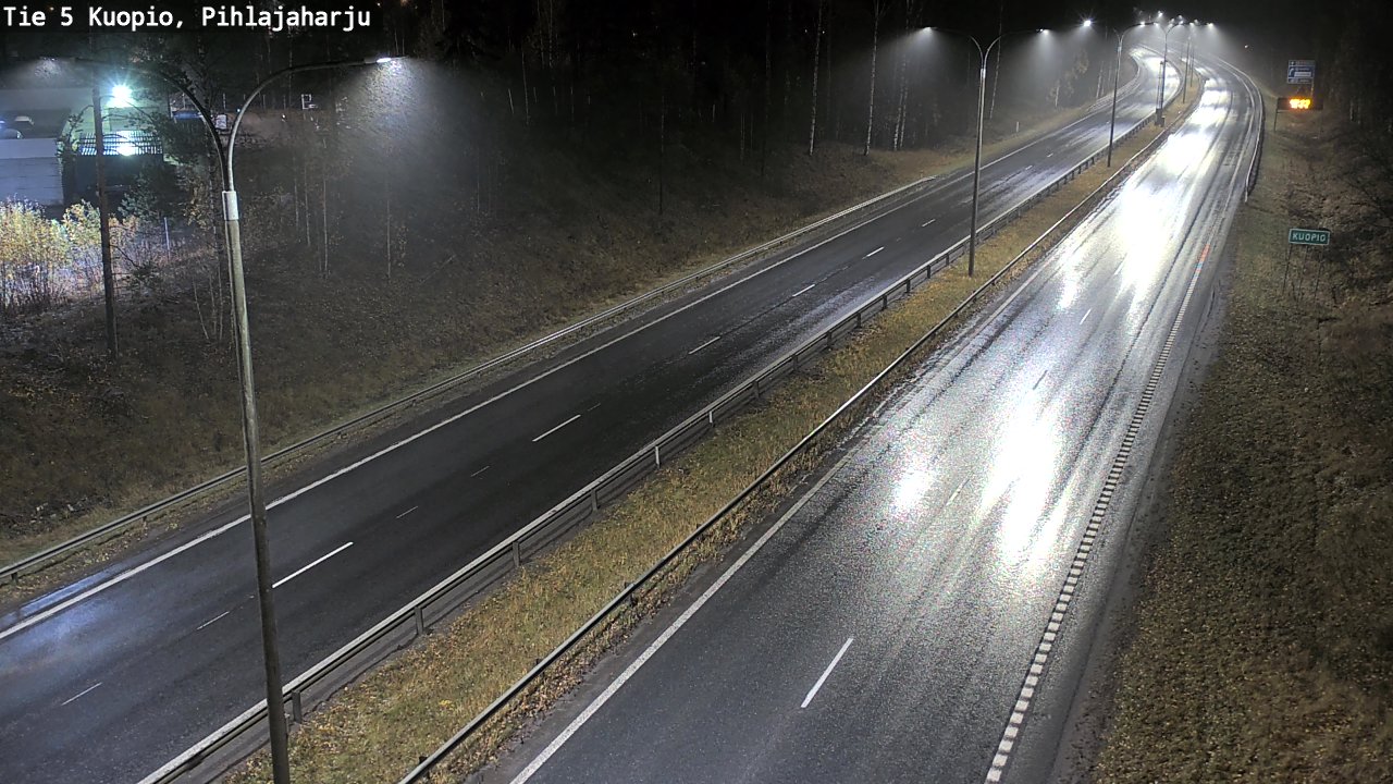 Weather Camera Image Road 5 Kuopio, Pihlajaharju, Kuopio, Pohjois-Savo