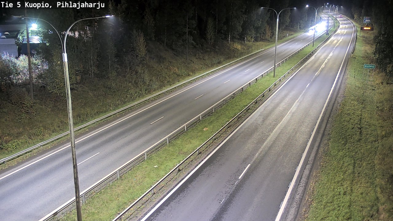 Weather Camera Image Road 5 Kuopio, Pihlajaharju, Kuopio, Pohjois-Savo