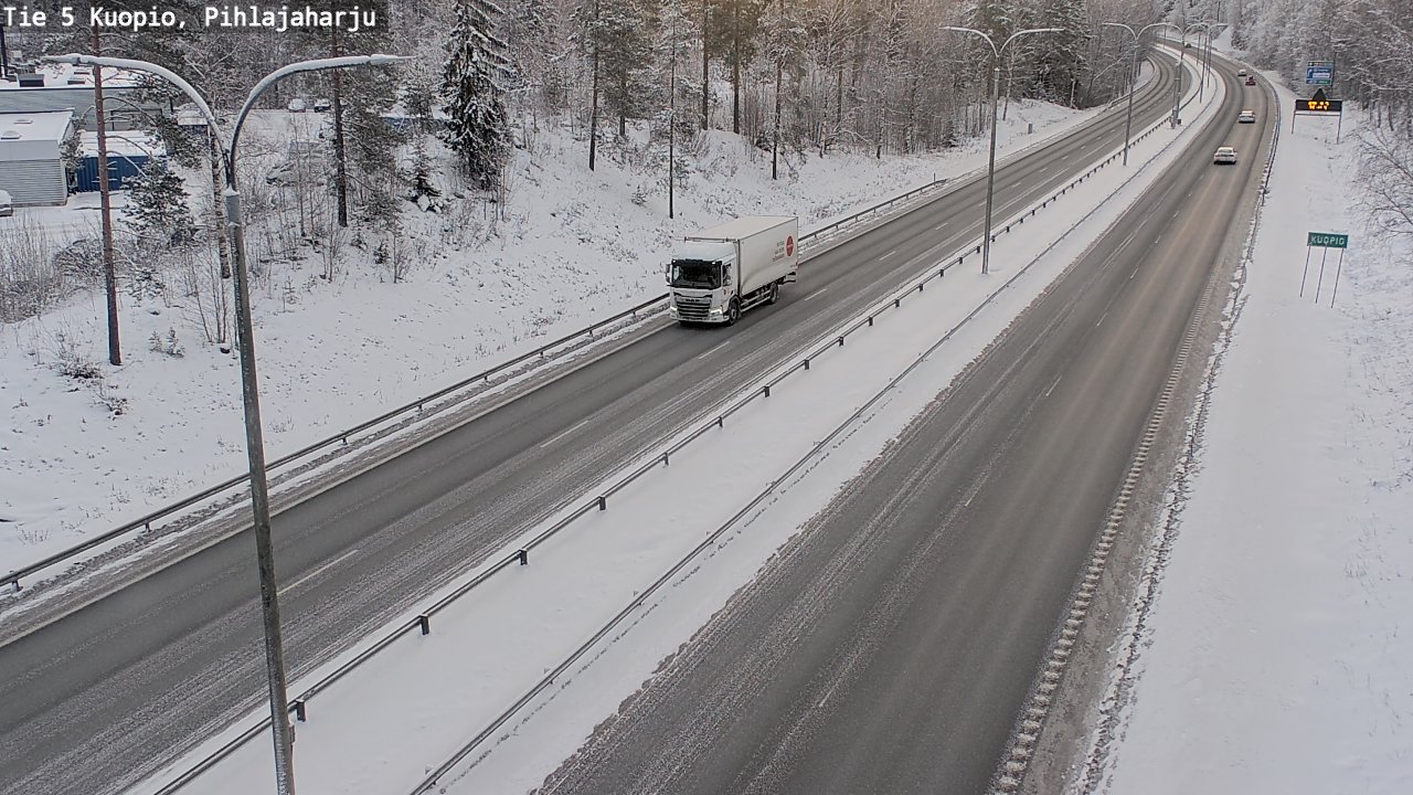 Kelikamerat Kuva Tie 5 Kuopio, Pihlajaharju, Kuopio, Pohjois-Savo