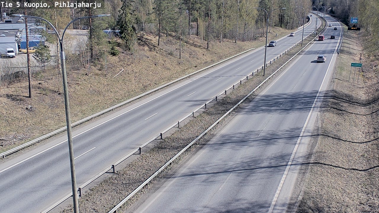 Weather Camera Image Road 5 Kuopio, Pihlajaharju, Kuopio, Pohjois-Savo