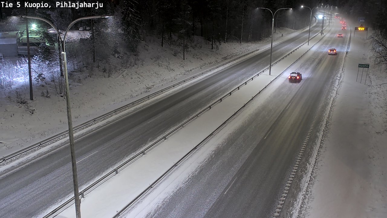 Kelikamerat Kuva Tie 5 Kuopio, Pihlajaharju, Kuopio, Pohjois-Savo
