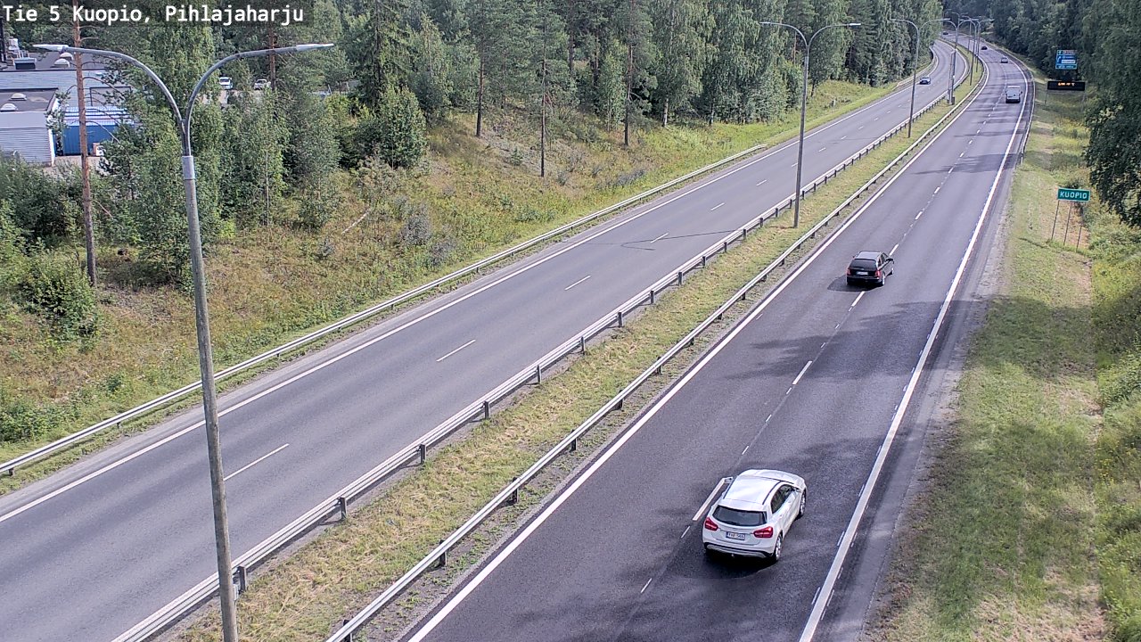 Weather Camera Image Road 5 Kuopio, Pihlajaharju, Kuopio, Pohjois-Savo