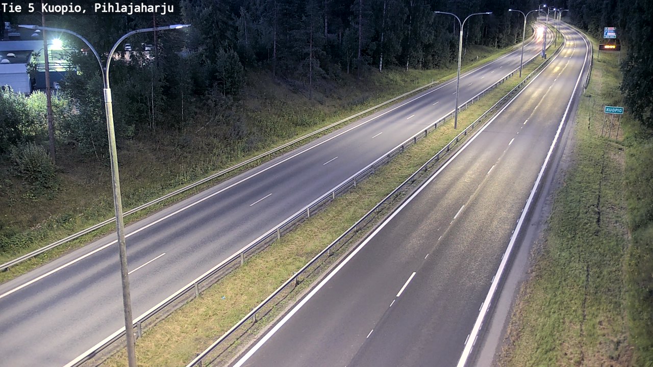 Kelikamerat Kuva Tie 5 Kuopio, Pihlajaharju, Kuopio, Pohjois-Savo