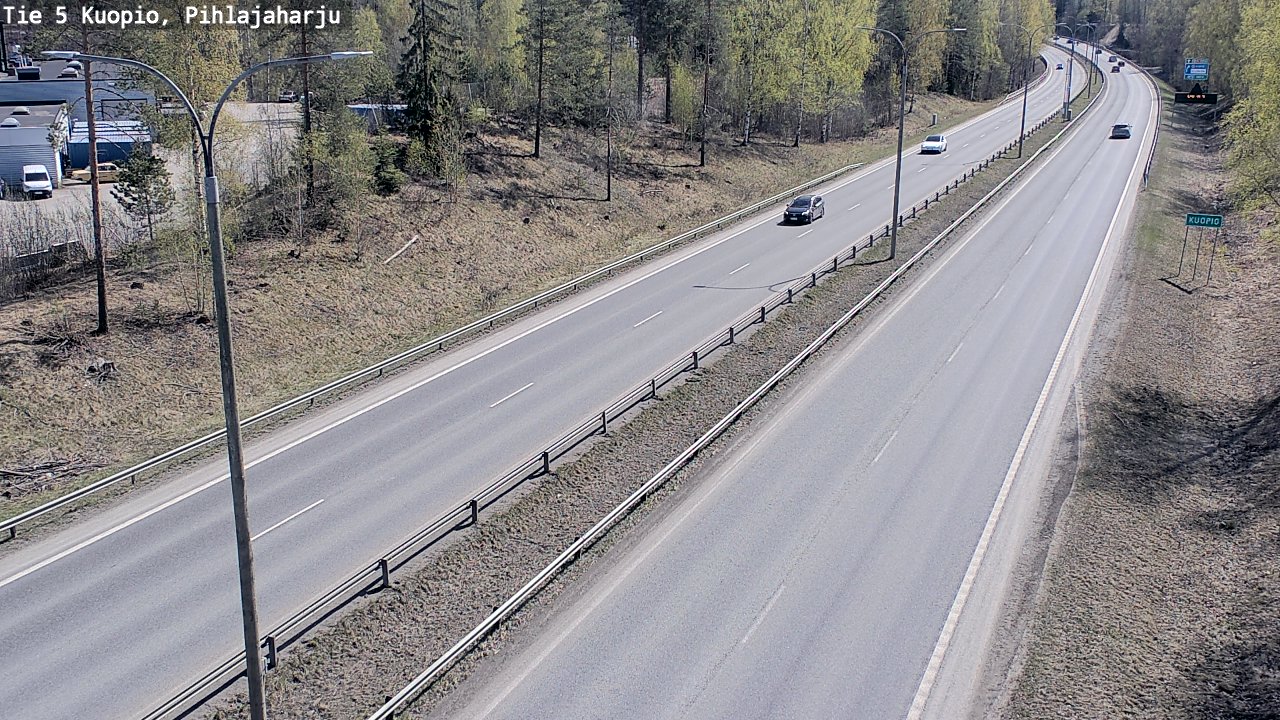 Weather Camera Image Väg 5 Kuopio, Pihlajaharju, Kuopio, Pohjois-Savo