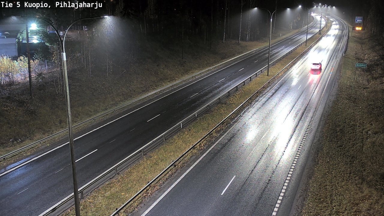Weather Camera Image Road 5 Kuopio, Pihlajaharju, Kuopio, Pohjois-Savo