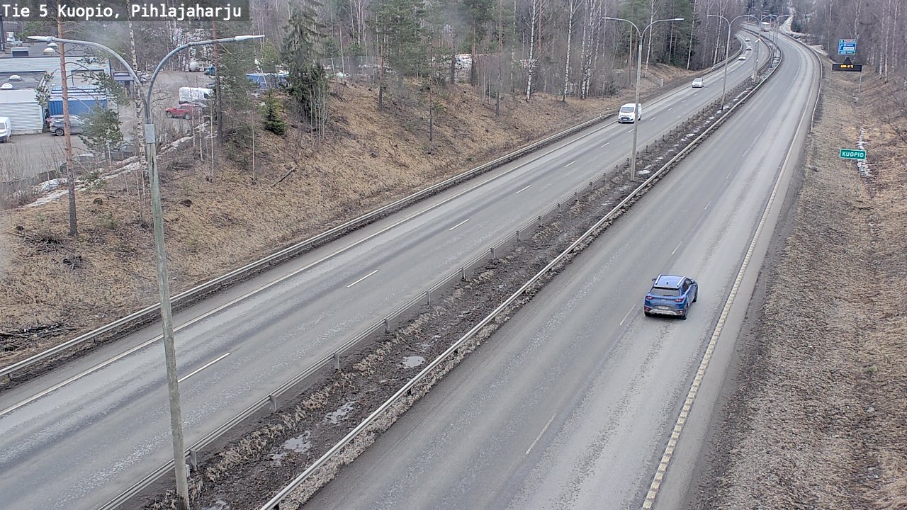 Weather Camera Image Road 5 Kuopio, Pihlajaharju, Kuopio, Pohjois-Savo