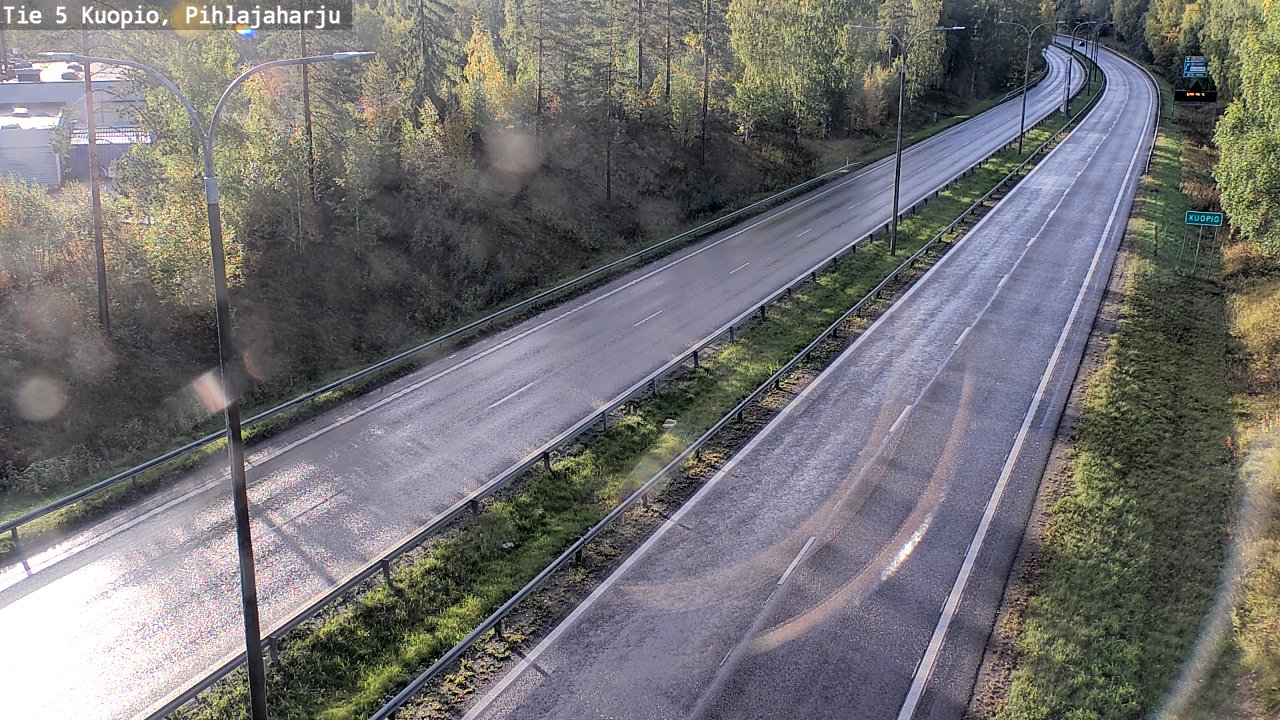 Weather Camera Image Road 5 Kuopio, Pihlajaharju, Kuopio, Pohjois-Savo