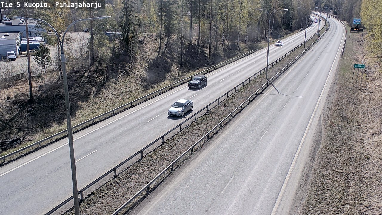 Weather Camera Image Road 5 Kuopio, Pihlajaharju, Kuopio, Pohjois-Savo