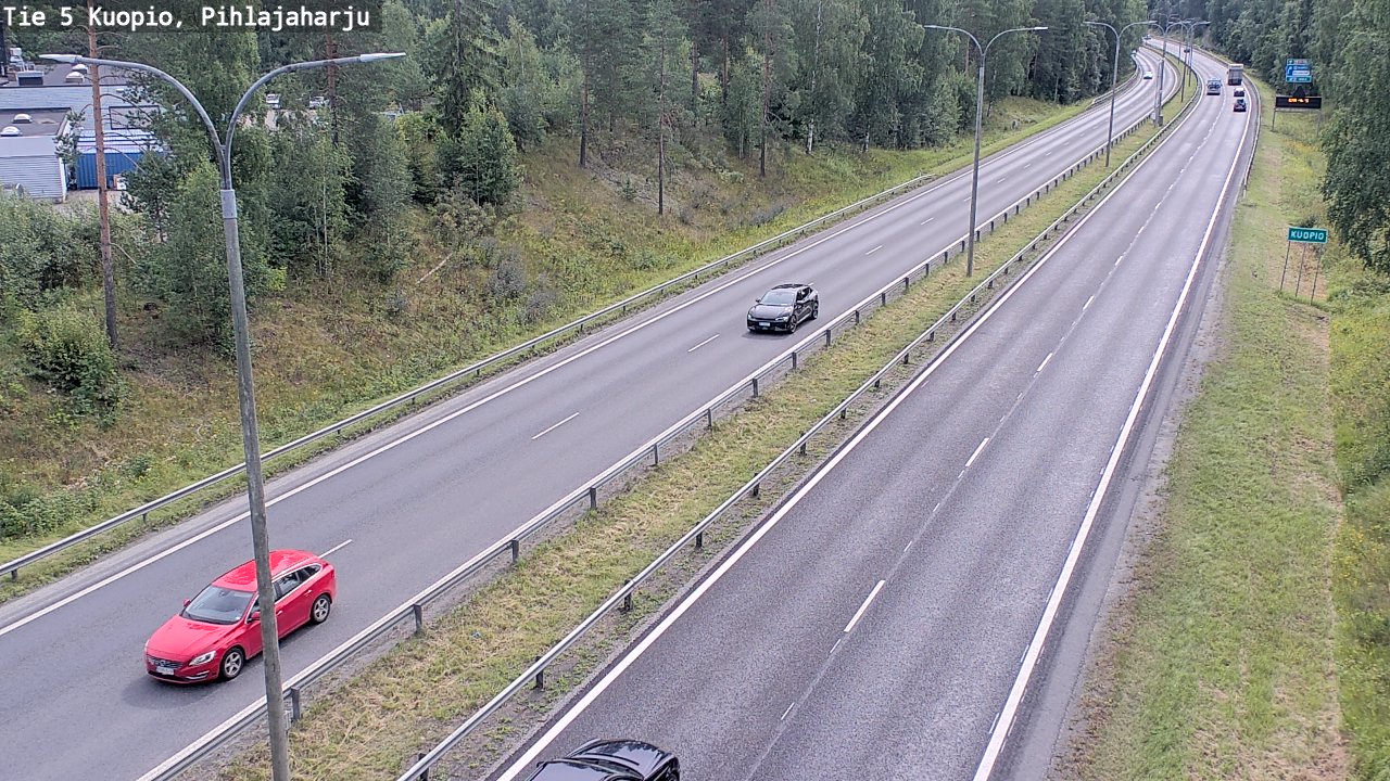 Weather Camera Image Väg 5 Kuopio, Pihlajaharju, Kuopio, Pohjois-Savo