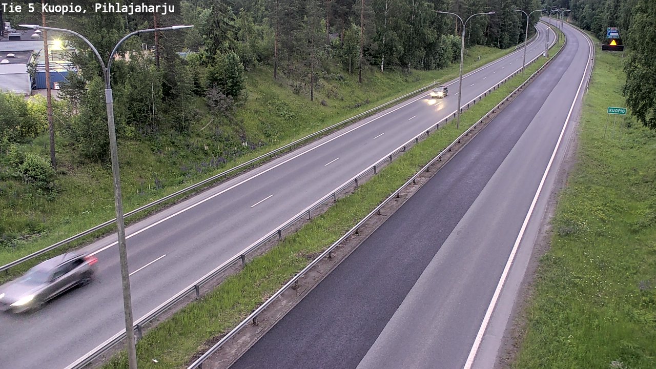 Kelikamerat Kuva Tie 5 Kuopio, Pihlajaharju, Kuopio, Pohjois-Savo