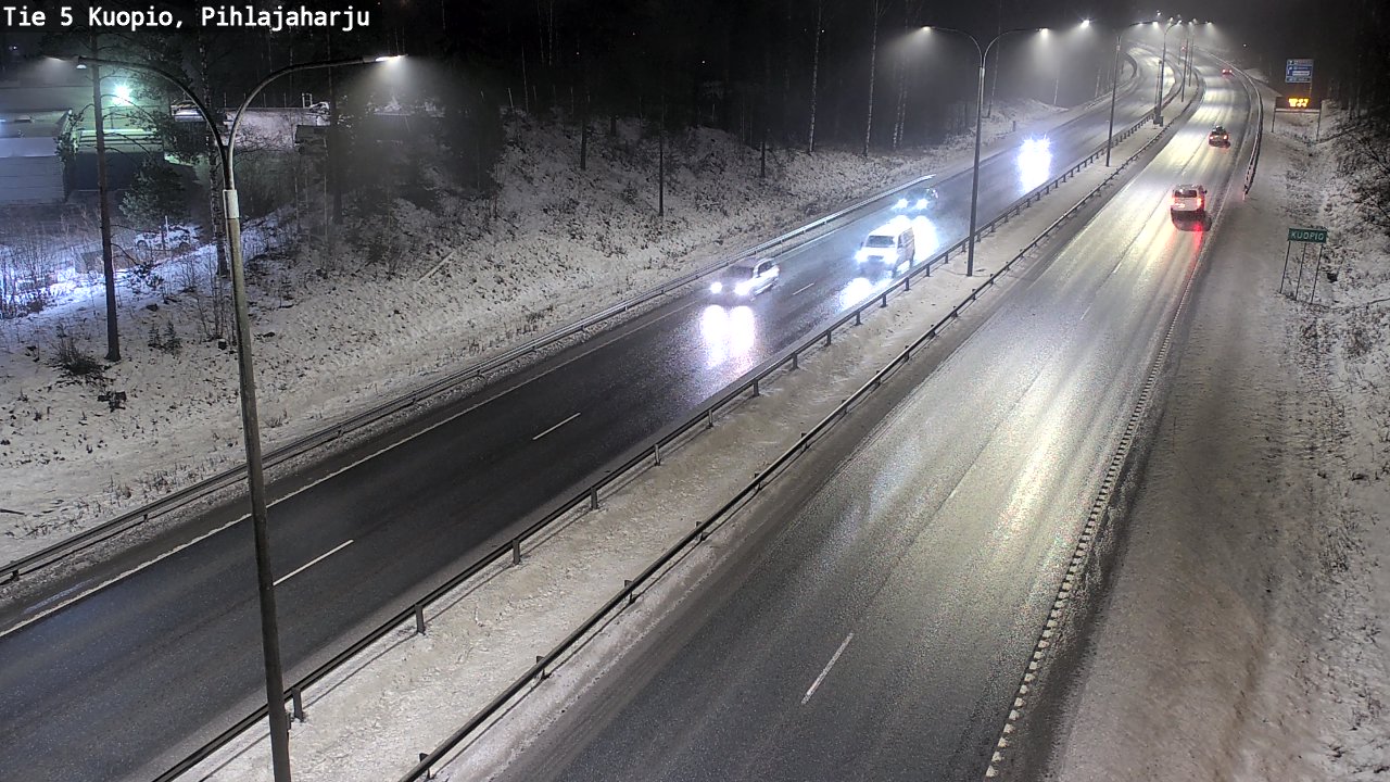 Weather Camera Image Road 5 Kuopio, Pihlajaharju, Kuopio, Pohjois-Savo