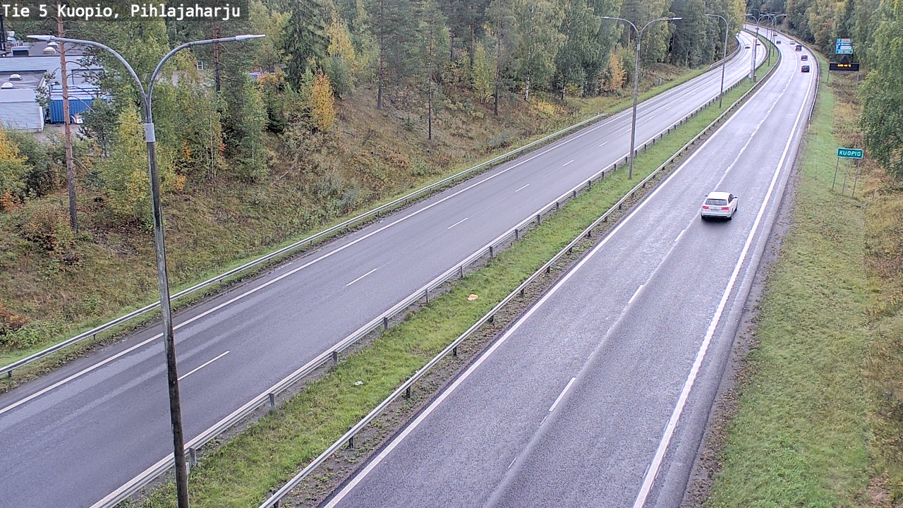Weather Camera Image Road 5 Kuopio, Pihlajaharju, Kuopio, Pohjois-Savo