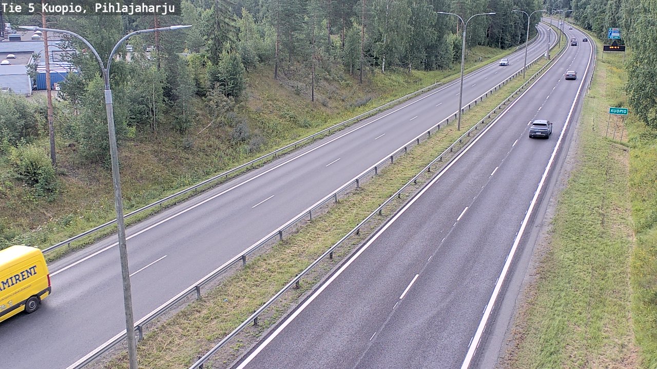 Weather Camera Image Väg 5 Kuopio, Pihlajaharju, Kuopio, Pohjois-Savo