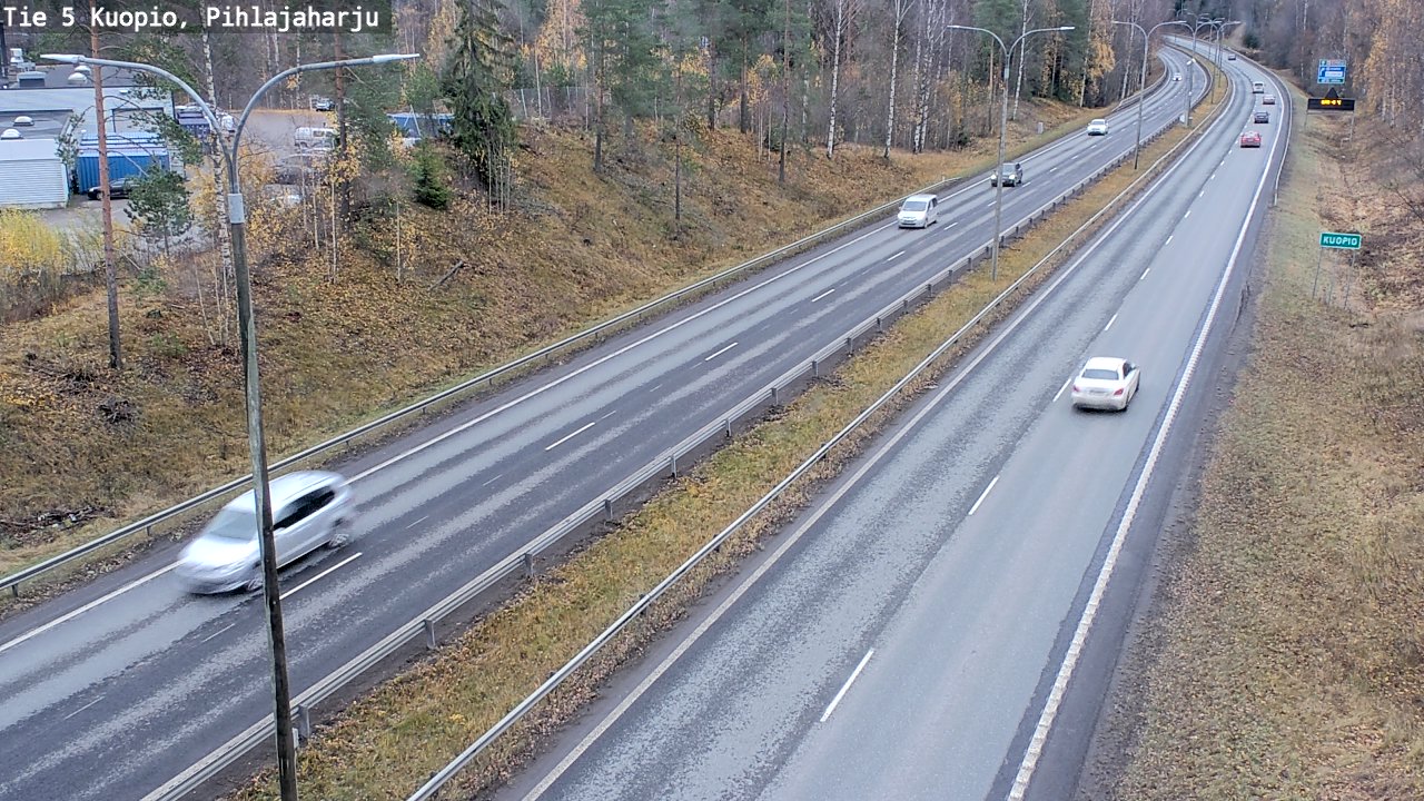 Weather Camera Image Väg 5 Kuopio, Pihlajaharju, Kuopio, Pohjois-Savo