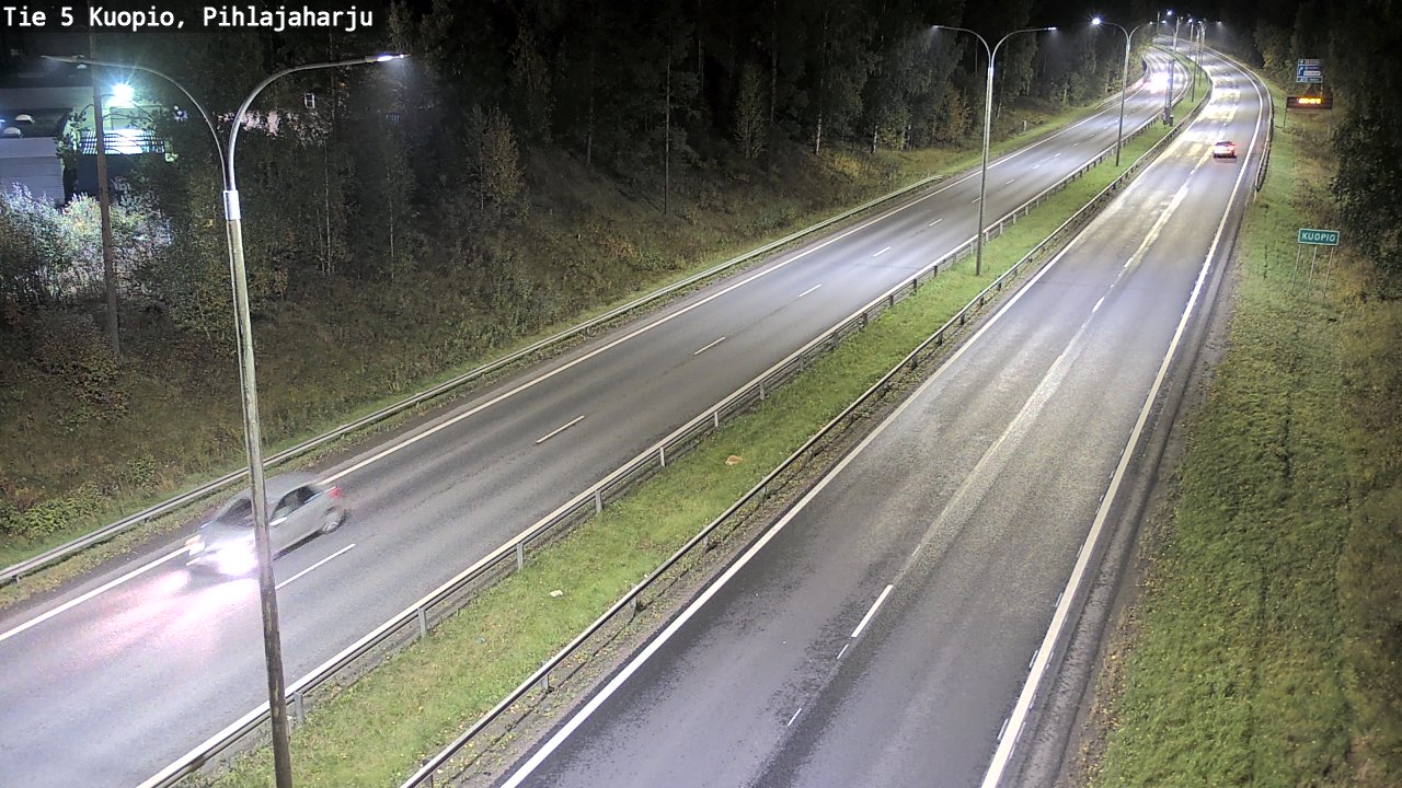 Weather Camera Image Road 5 Kuopio, Pihlajaharju, Kuopio, Pohjois-Savo