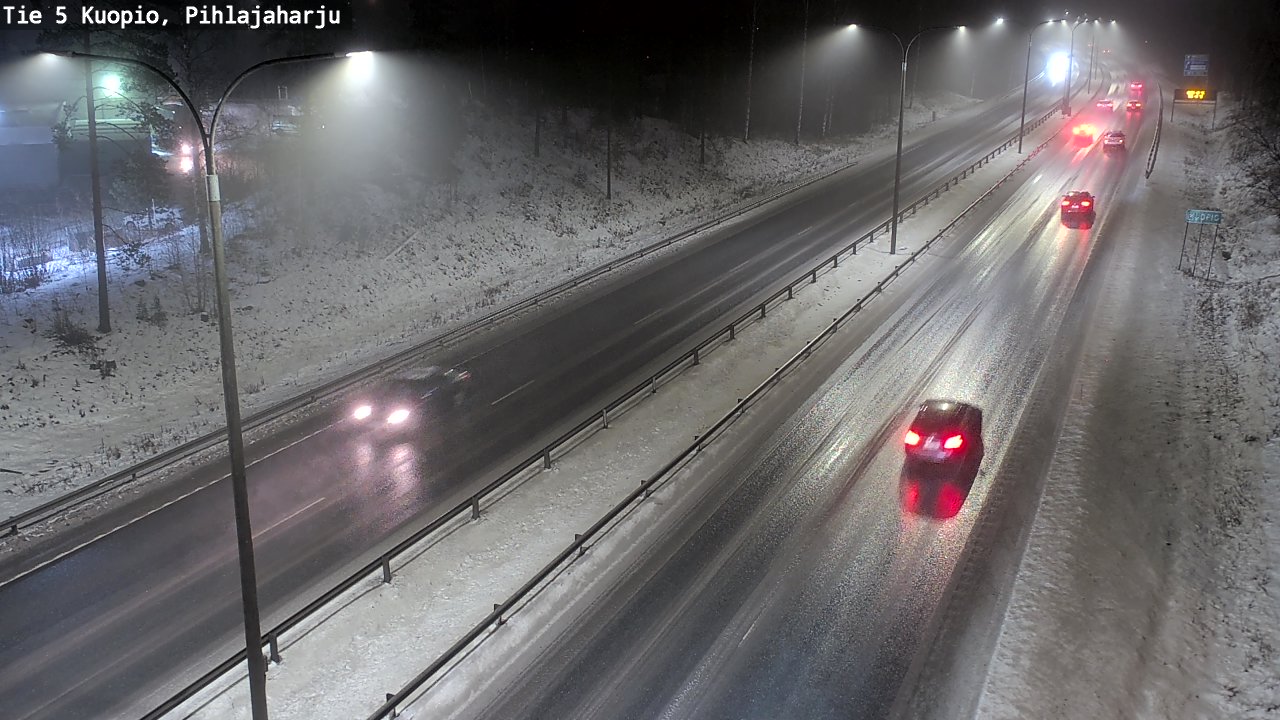 Weather Camera Image Road 5 Kuopio, Pihlajaharju, Kuopio, Pohjois-Savo