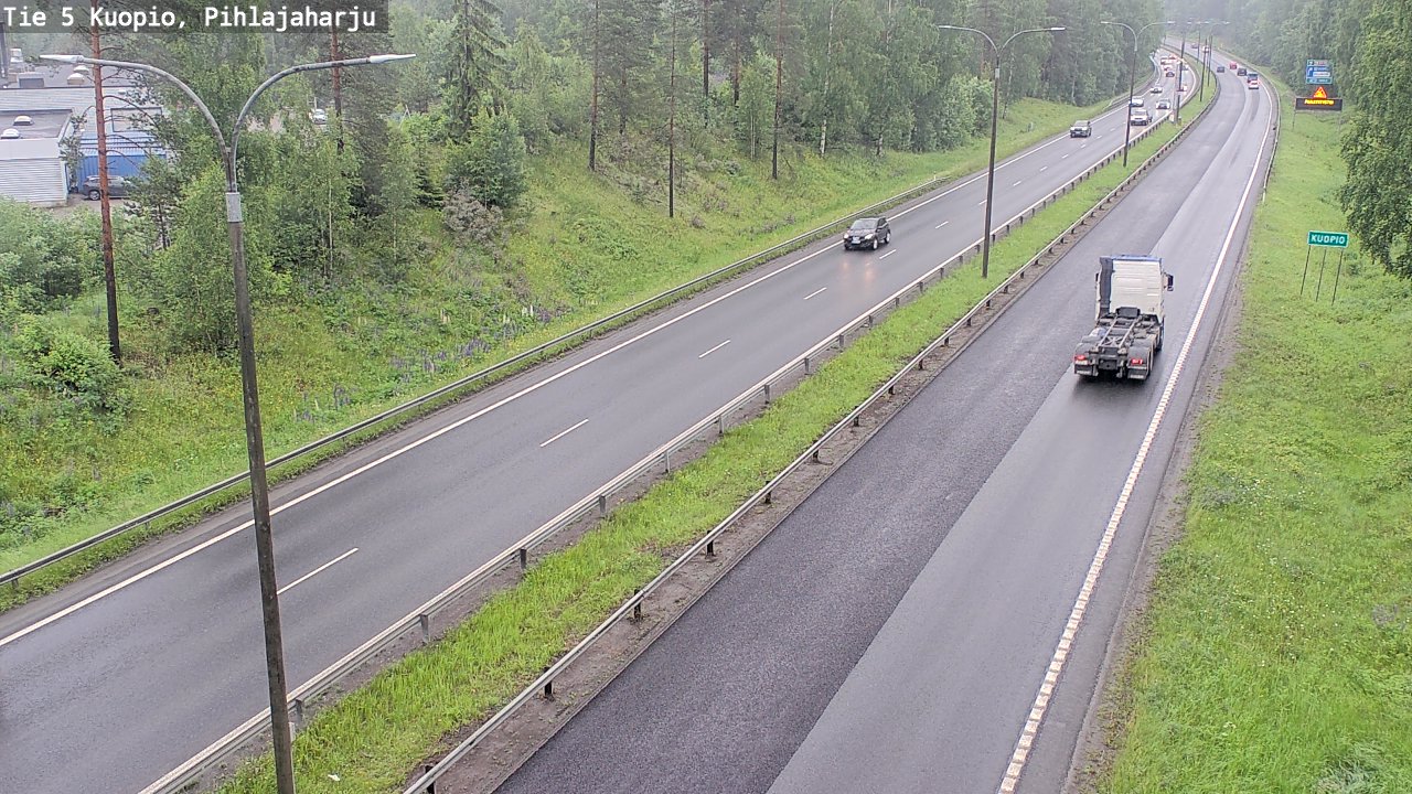 Weather Camera Image Väg 5 Kuopio, Pihlajaharju, Kuopio, Pohjois-Savo