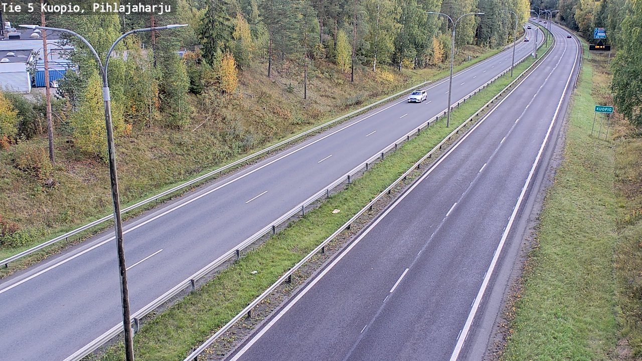 Weather Camera Image Väg 5 Kuopio, Pihlajaharju, Kuopio, Pohjois-Savo