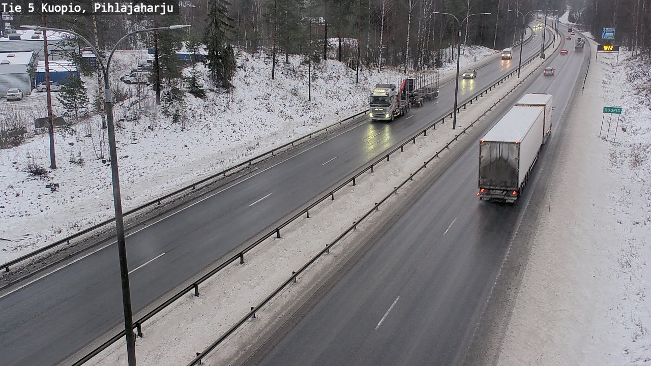Weather Camera Image Road 5 Kuopio, Pihlajaharju, Kuopio, Pohjois-Savo