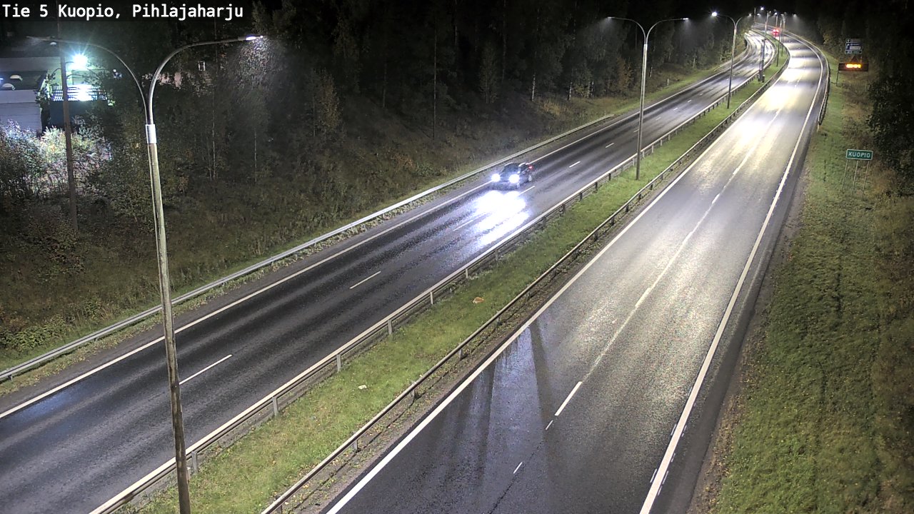 Weather Camera Image Road 5 Kuopio, Pihlajaharju, Kuopio, Pohjois-Savo