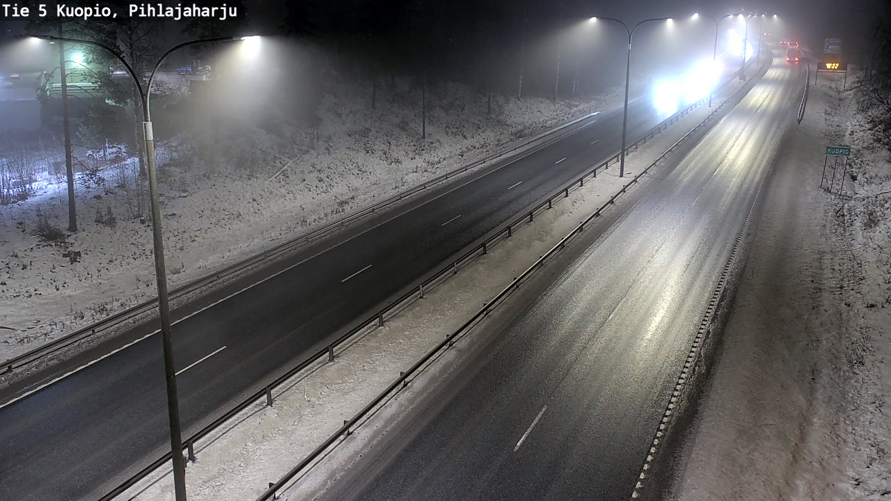 Weather Camera Image Road 5 Kuopio, Pihlajaharju, Kuopio, Pohjois-Savo