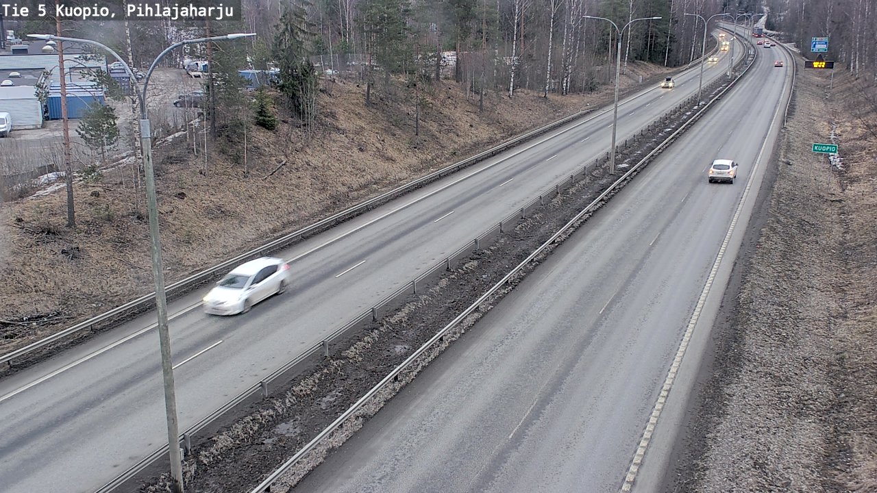 Weather Camera Image Väg 5 Kuopio, Pihlajaharju, Kuopio, Pohjois-Savo