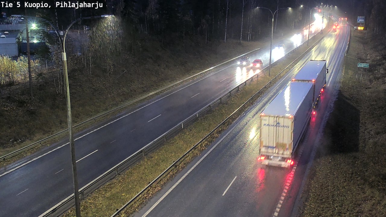 Weather Camera Image Väg 5 Kuopio, Pihlajaharju, Kuopio, Pohjois-Savo