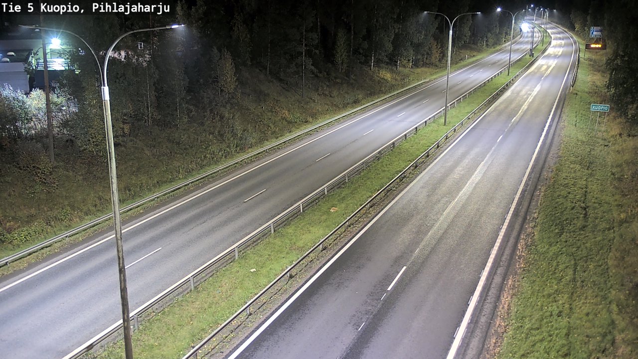 Weather Camera Image Road 5 Kuopio, Pihlajaharju, Kuopio, Pohjois-Savo
