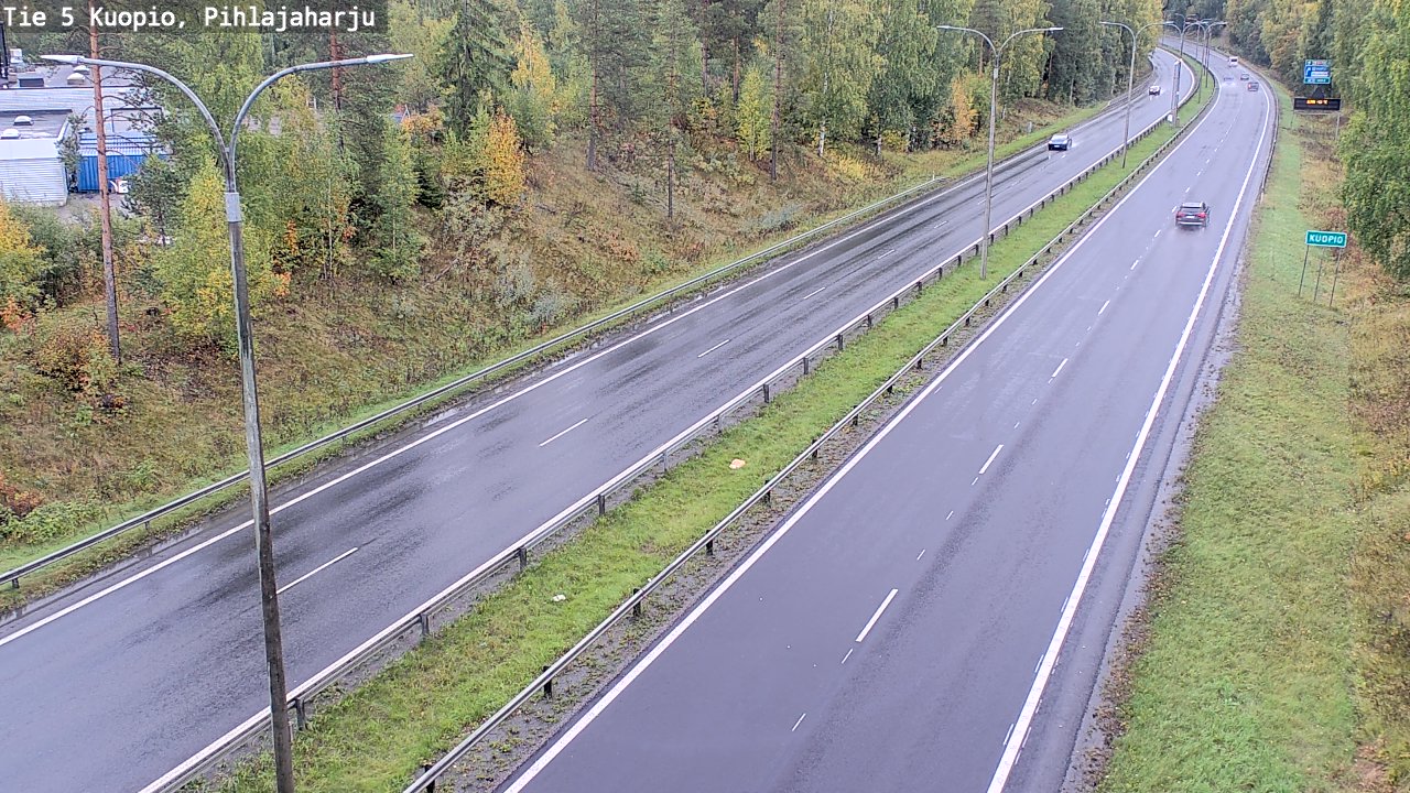 Weather Camera Image Road 5 Kuopio, Pihlajaharju, Kuopio, Pohjois-Savo