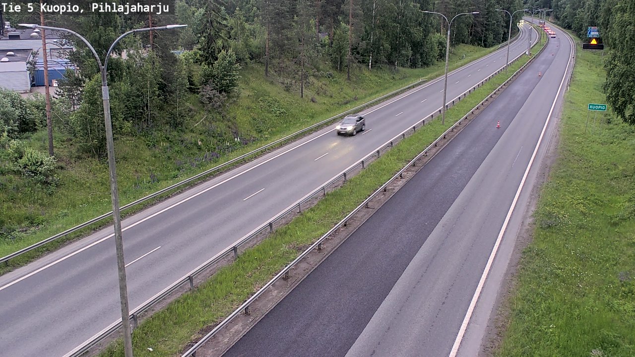 Kelikamerat Kuva Tie 5 Kuopio, Pihlajaharju, Kuopio, Pohjois-Savo