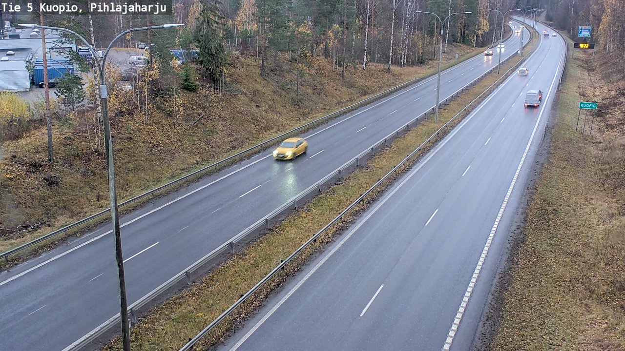 Weather Camera Image Väg 5 Kuopio, Pihlajaharju, Kuopio, Pohjois-Savo