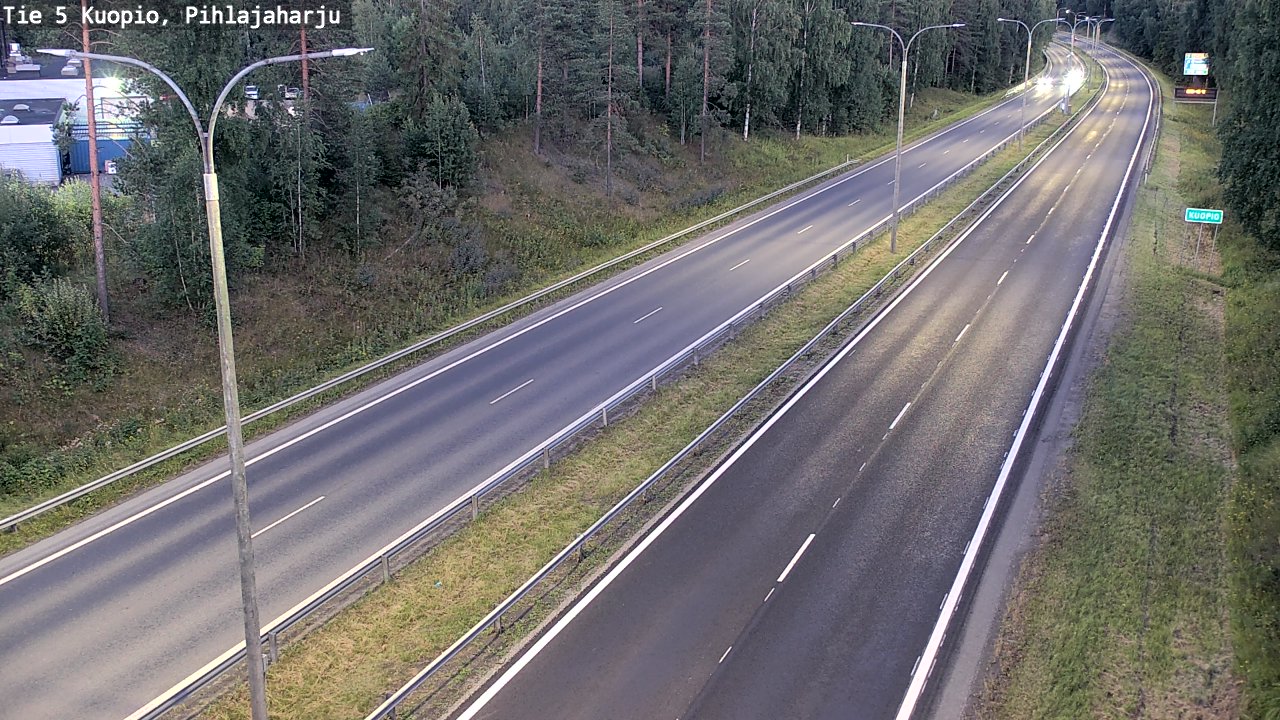 Kelikamerat Kuva Tie 5 Kuopio, Pihlajaharju, Kuopio, Pohjois-Savo
