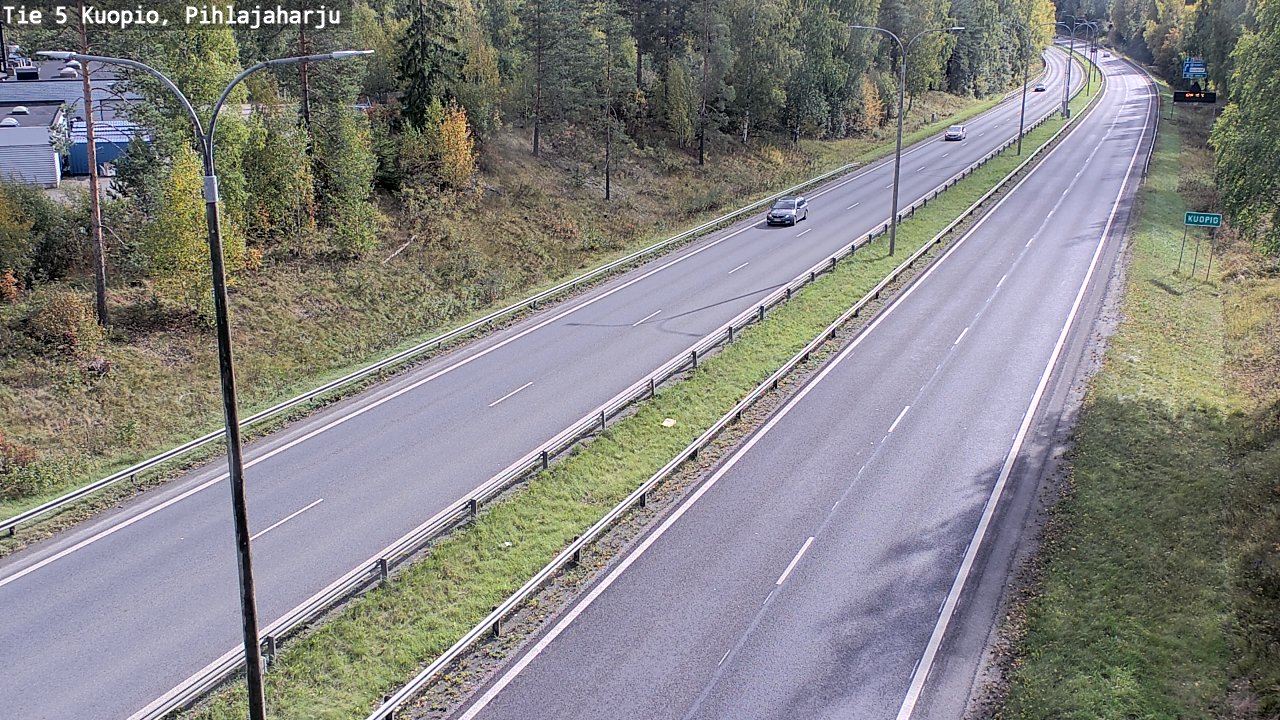 Kelikamerat Kuva Tie 5 Kuopio, Pihlajaharju, Kuopio, Pohjois-Savo