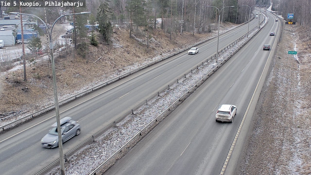 Kelikamerat Kuva Tie 5 Kuopio, Pihlajaharju, Kuopio, Pohjois-Savo
