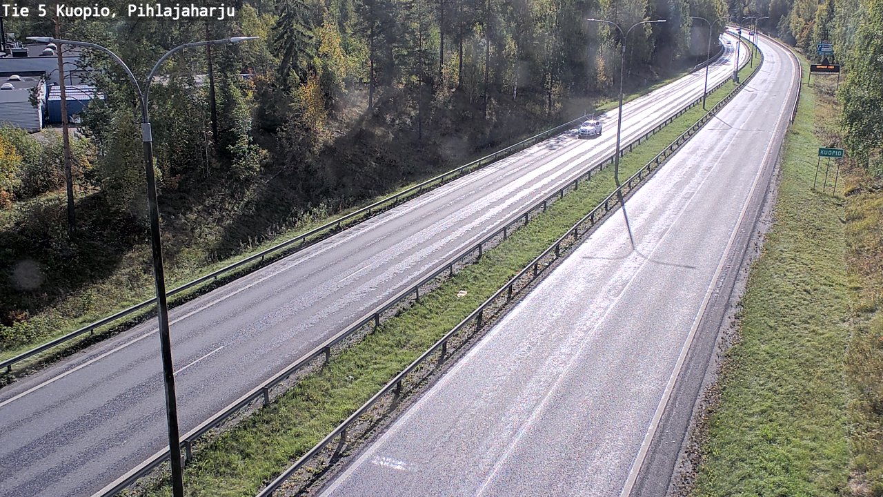 Kelikamerat Kuva Tie 5 Kuopio, Pihlajaharju, Kuopio, Pohjois-Savo