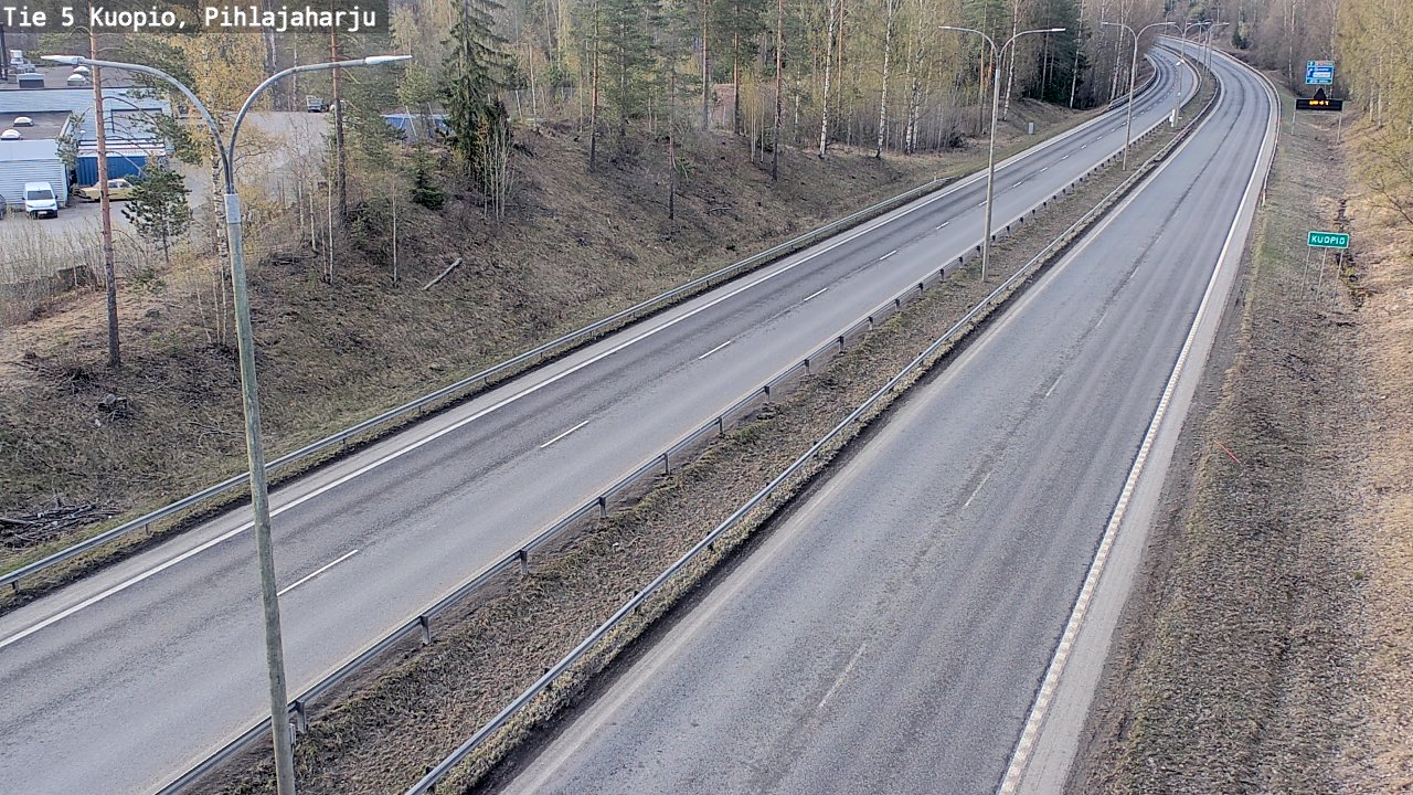 Weather Camera Image Road 5 Kuopio, Pihlajaharju, Kuopio, Pohjois-Savo