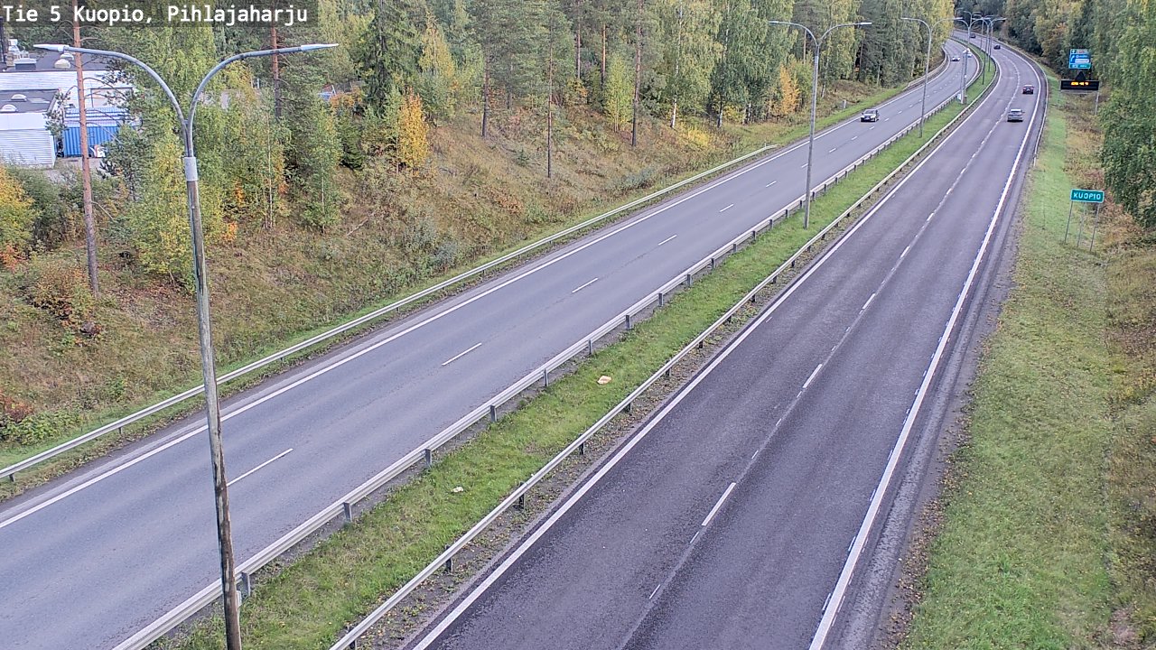 Weather Camera Image Road 5 Kuopio, Pihlajaharju, Kuopio, Pohjois-Savo