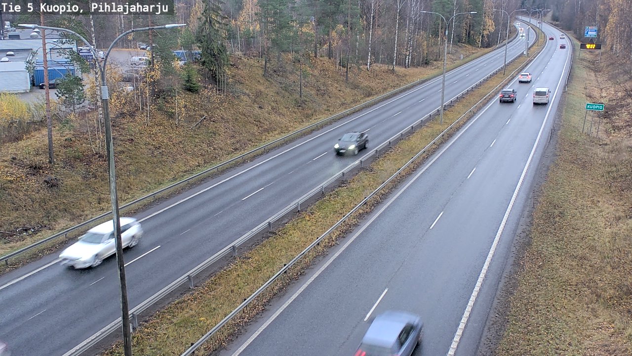 Weather Camera Image Väg 5 Kuopio, Pihlajaharju, Kuopio, Pohjois-Savo