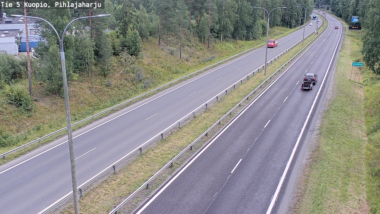 Weather Camera Image Road 5 Kuopio, Pihlajaharju, Kuopio, Pohjois-Savo