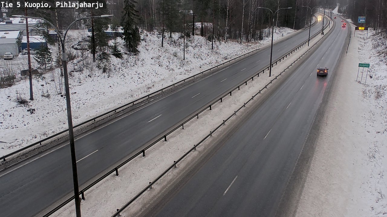 Weather Camera Image Road 5 Kuopio, Pihlajaharju, Kuopio, Pohjois-Savo