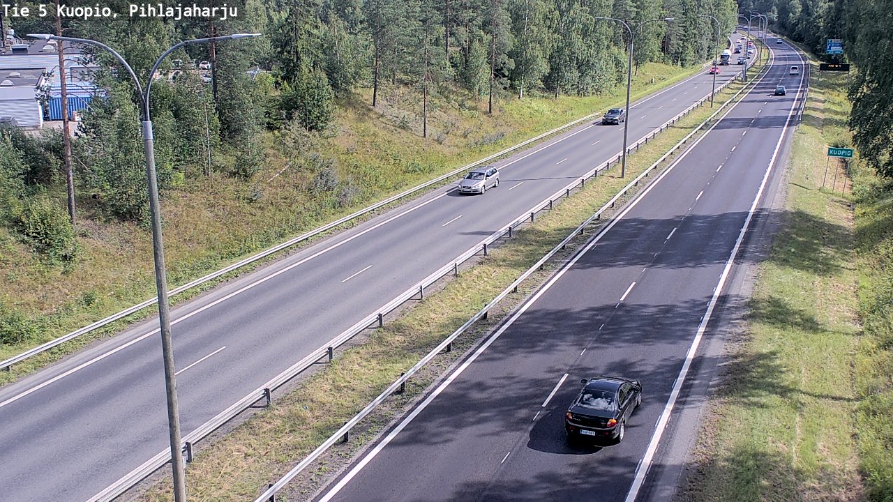 Kelikamerat Kuva Tie 5 Kuopio, Pihlajaharju, Kuopio, Pohjois-Savo