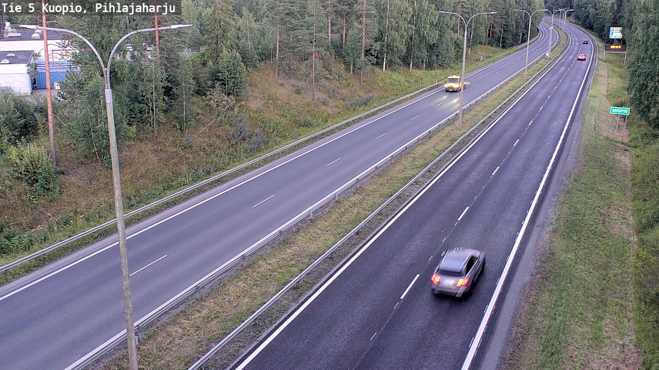 Kelikamerat Kuva Tie 5 Kuopio, Pihlajaharju, Kuopio, Pohjois-Savo