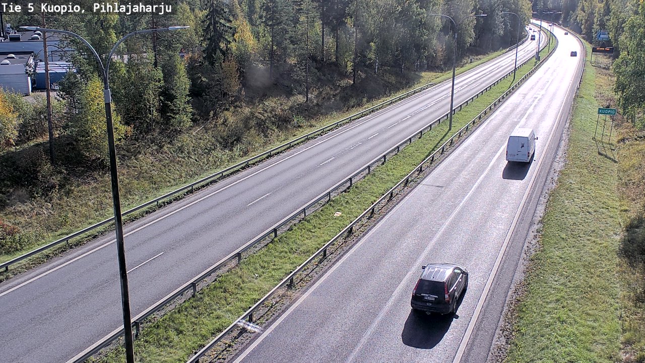 Kelikamerat Kuva Tie 5 Kuopio, Pihlajaharju, Kuopio, Pohjois-Savo